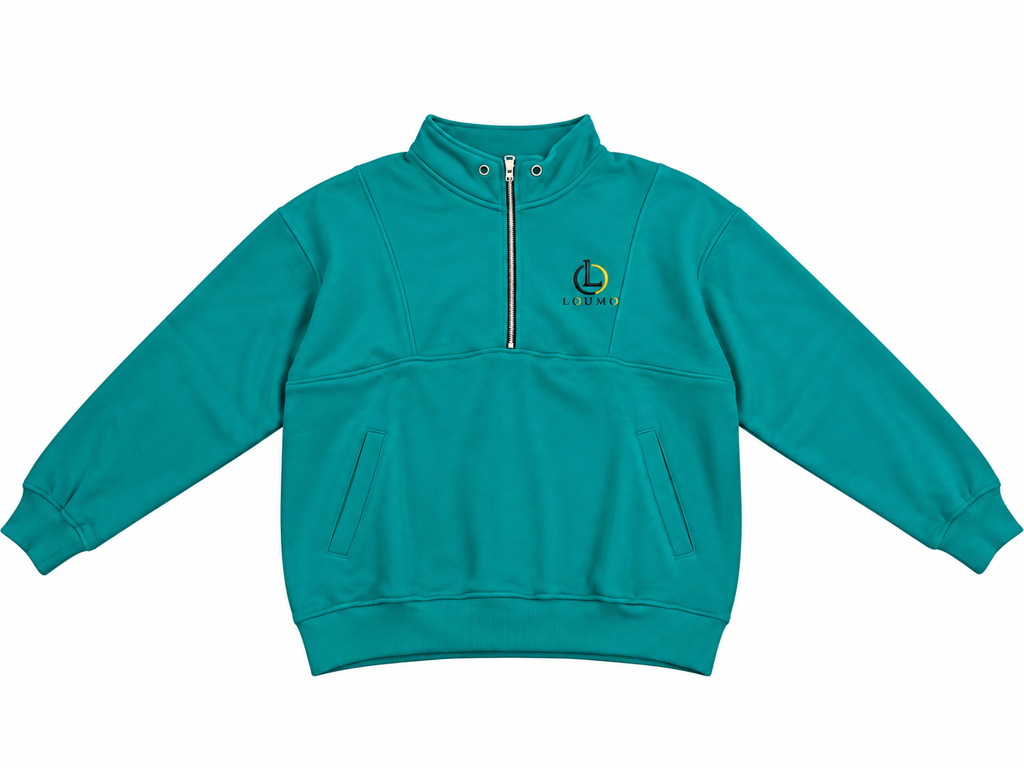 Pull femme LOUMO – 100 % coton French Terry 420 g/m² – Brodé