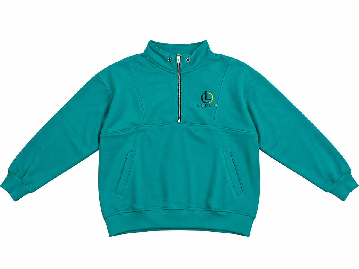 Pull femme LOUMO – 100 % coton French Terry 420 g/m² – Brodé